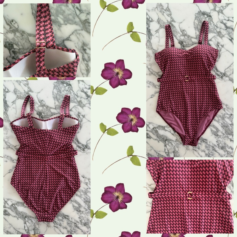 Jets Australia Belted One piece Swimsuit, Size 4
